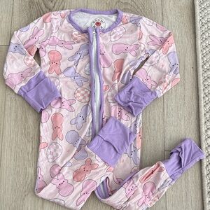 Cute Bunny Print Bamboo Easter Pajamas